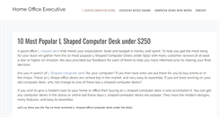 Desktop Screenshot of homeofficeexecutive.com