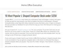 Tablet Screenshot of homeofficeexecutive.com